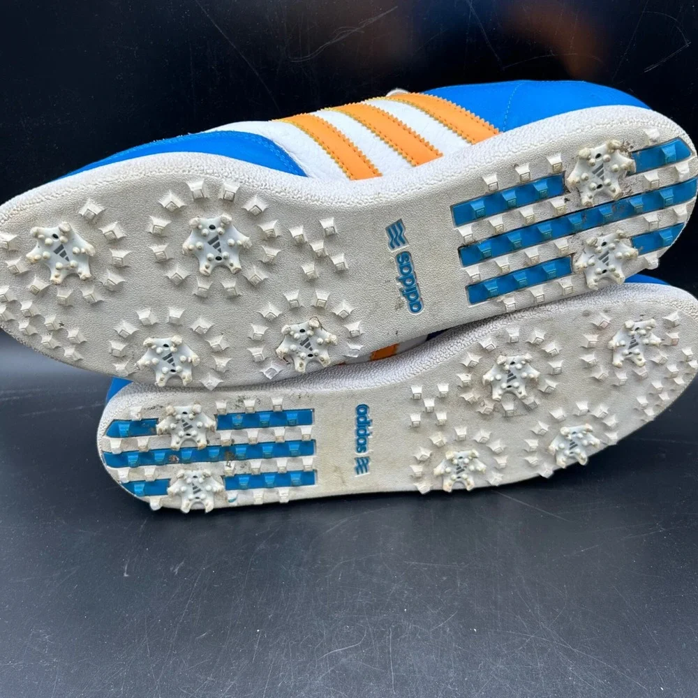 Adidas Samba Golf 671603 Limited Edition Blue Orange White Men 12 See Descriptio